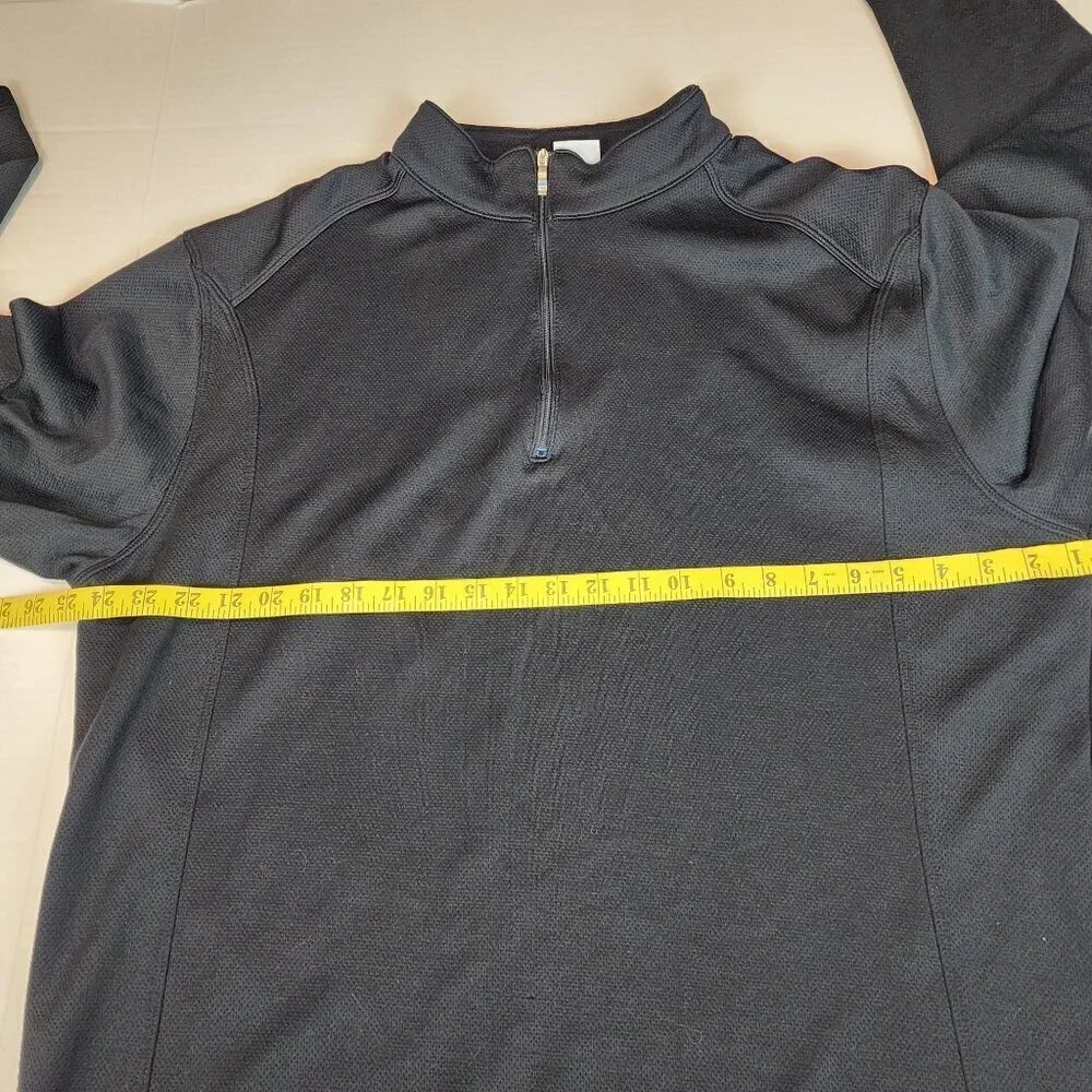 Nike men sz  XXL black half zip long sleeve activewear top